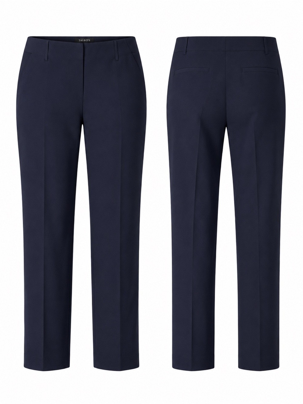 Talbots Navy Blue Tailored Straight Leg Dress Pants Women’s Size 14